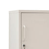 ArtissIn Metal Locker Storage Shelf Filing Cabinet Cupboard Bedside Table White