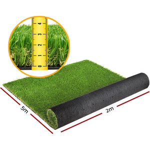 Primeturf Artificial Grass Synthetic Fake Lawn 2mx5m Turf Plastic Plant 30mm