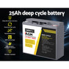 Giantz 12V 25Ah AGM Deep Cycle Battery Marine Sealed Power Solar 4WD Camping