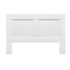 Artiss Bed Frame Double Size Bed Head with Shelves Headboard Bedhead Base White