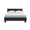 Artiss Tino Bed Frame Double Size Charcoal Fabric