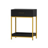 Artiss Bedside Table Drawers Side Table Shelf Bedroom Furniture Nightstand Black