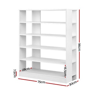 Artiss 6-Tier Shoe Rack Cabinet - White