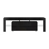 Artiss TV Cabinet Entertainment Unit Stand RGB LED Gloss Furniture 160cm Black