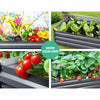 Green Fingers 150 x 90cm Galvanised Steel Garden Bed - Aliminium Grey