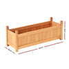 Greenfingers Garden Bed Raised Wooden Planter Outdoor Box Vegetables 90x30x33cm