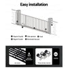 Lockmaster Automatic Sliding Gate Opener Kit 10W Solar Panel Electric 6M 600KG