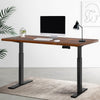 Artiss Standing Desk Electric Height Adjustable Sit Stand Desks Black Walnut