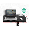 Artiss Laptop Table Desk Adjustable Stand With Fan - Black