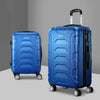 Wanderlite 2pc Luggage Travel Sets Suitcase Trolley TSA Lock Bonus Blue