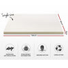 Giselle Bedding Memory Foam Mattress Topper w/Cover 8cm - Single