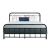 Artiss LEO Metal Bed Frame - Queen (Black)