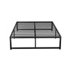 Artiss Bed Frame Metal Platform Double Size Bed Base Mattress Black TINO