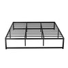 Artiss Bed Frame Metal Platform King Size Bed Base Mattress Black TINO