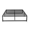 Artiss Bed Frame Metal Platform Queen Size Bed Base Mattress Black TINO