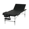 Zenses Massage Table 85CM Width 3 Fold Portable Aluminium Therapy Beauty Bed