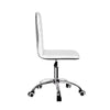 Artiss Office Chair Computer Desk Gaming Chairs PU Leather Low Back White