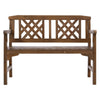 Gardeon Wooden Garden Bench 2 Seat Patio Furniture Timber Outdoor Lounge Chair Natural