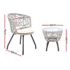 Gardeon Outdoor Patio Chair and Table - Grey