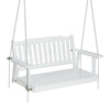 Gardeon Porch Swing Chair with Chain Garden Bench Outdoor Furniture Wooden White