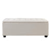 Artiss Large Fabric Storage Ottoman - Beige