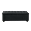 Premium Storage Ottoman - Charcoal