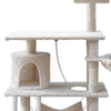 i.Pet Cat Tree 141cm Trees Scratching Post Scratcher Tower Condo House Furniture Wood Beige