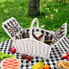 Alfresco 2 Person Picnic Basket Vintage Baskets Outdoor Insulated Blanket