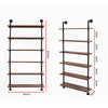 Artiss Wall Shelves Display Bookshelf Rustic Vintage DIY Pipe Shelf Brackets