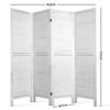 Artiss 4 Panel Foldable Wooden Room Divider - White