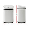 Devanti 82L Motion Sensor Bin Rubbish Waste Automatic Trash Can Kitchen White