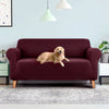 Artiss Sofa Cover Elastic Stretchable Couch Covers Burgundy 3 Seater