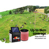 Giantz Electric Fence Energiser 8km Solar Powered Energizer Charger + 1200m Tape