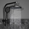 Cefito WELS 9'' Rain Shower Head Set Round Handheld High Pressure Wall Black