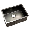 Cefito 60cm x 45cm Stainless Steel Kitchen Sink Under/Top/Flush Mount Black