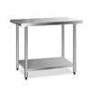 Cefito 610 x 1219mm Commercial Stainless Steel Kitchen Bench