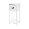 Artiss Bedside Table Nightstand Drawer Storage Cabinet Lamp Side Shelf White