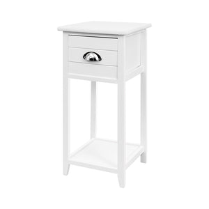 Artiss Bedside Table Nightstand Drawer Storage Cabinet Lamp Side Shelf White