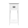 Artiss Bedside Table Nightstand Drawer Storage Cabinet Lamp Side Shelf White