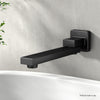 Cefito Bathroom Tap Wall Bath Spout 180 Swivel Bathtub Shower Mixer Square Black
