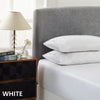 Royal Comfort 1500 Thread Count Cotton Rich Sheet Set 3 Piece Ultra Soft Bedding - Queen - White