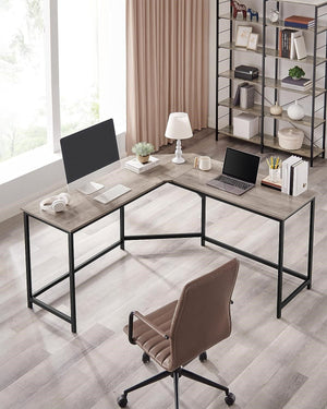 L-Shaped Computer Corner Desk Home Office