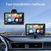 7 inch Portable Wireless Car Radio Auto Stereo Apple Carplay Android Bluetooth + Cam