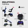 EQUIPMED Electric Mobility Scooter For Elderly Motorized Riding Older Adults Aid Portable E-Scooter