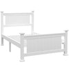 KINGSTON SLUMBER King Single Wooden Timber Bed Frame, White