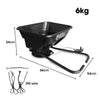 PLANTCRAFT Spreader 12V 36kg 30L Lawn Seed Fertiliser, for ATV, Ride on Mower, with Rain Cover