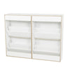 Sarantino 24 Pairs Shoe Cabinet Rack Storage Cupboard Organiser Shelf White Drawers Chest