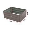 Wallaroo Garden Bed 80 x 60 x 30cm Galvanized Steel - Grey