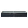 Wallaroo Garden Bed 240 x 120 x 30cm Galvanized Steel - Black