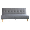 Sarantino Madison Sofa Bed Lounge Couch Futon Furniture Home Light Grey Linen Suite